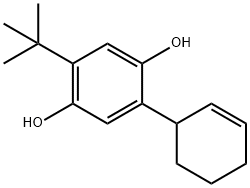2-tert-butyl-5-(cyclohex-2-enyl)benzene-1,4-diol 结构式