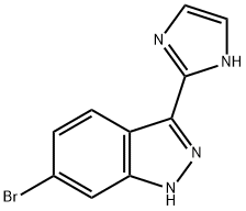 6-溴-3-(1H-咪唑-2-基)-1H-吲唑 结构式