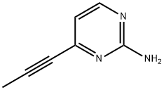 4-(丙-1-炔基)嘧啶-2-胺 结构式