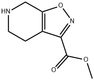 4,5,6,7-四氢异恶唑并[5,4-C]吡啶-3-羧酸甲酯 结构式