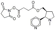 rac-trans 3’-Hydroxymethylnicotine Hemisuccinate N-Hydroxysuccinimide Ester 结构式