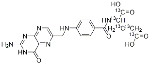 叶酸-13C5 结构式