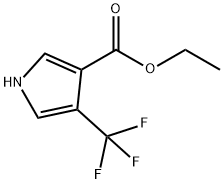 ETHYL 4-(TRIFLUOROMETHYL)-1H-PYRROLE-3-CARBOXYLATE 结构式