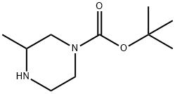 4-叔丁氧羰基-2-甲基哌嗪 结构式
