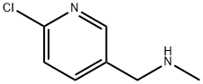 1-(6-氯吡啶-3-基)-N-甲基甲胺 结构式