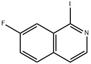 7-FLUORO-1-IODOISOQUINOLINE 结构式