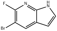 5-溴-6-氟-1H-吡咯并[2,3-B]吡啶 结构式