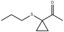 Ethanone, 1-[1-(propylthio)cyclopropyl]- (9CI) 结构式