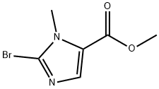 2-溴-3-甲基-3H-咪唑-4-甲酸 甲酯 结构式