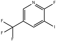 2-氟-3-碘-5-三氟甲基吡啶 结构式