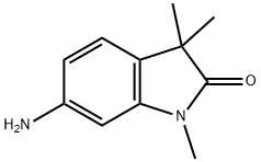 6-氨基-1,3,3-,三甲基吲哚啉-2-酮 结构式