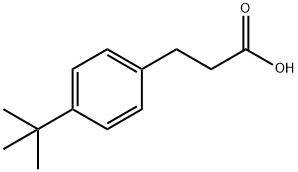 3-(4-叔丁基苯)-丙酸 结构式