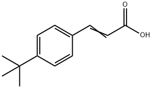(2E)-3-(4-叔丁基苯基)丙烯酸 结构式