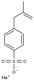 sodium 4-(2-methylprop-2-en-1-yl)benzenesulphonate  结构式