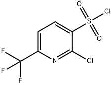 2-氯-6-(三氟甲基)吡啶-3-磺酰氯 结构式