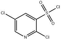 2,5-二氯吡啶-3-磺酰氯 结构式