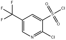 2-Chloro-5-trifluoromethyl-pyridine-3-sulfonyl chloride 结构式