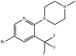 1-(5-溴-3-(三氟甲基)吡啶-2-基)-4-甲基哌嗪 结构式