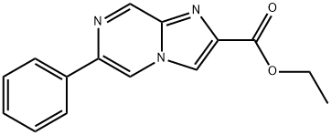 6-苯基吲哚[1,2-A]吡嗪-2-甲酸乙酯 结构式