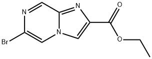 6-溴咪唑并[1,2-A]吡嗪-2-羧酸乙酯 结构式