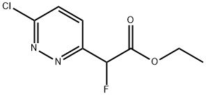 2-(6-氯哒嗪-3-基)-2-氟乙酸乙酯 结构式