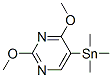 Pyrimidine, 2,4-dimethoxy-5-(trimethylstannyl)- (9CI) 结构式
