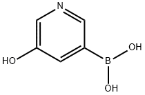 5-羟基吡啶-3-硼酸 结构式