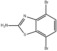 4,7-二溴苯并[D]噻唑-2-胺 结构式