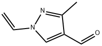 3-甲基-1-乙烯基-1H-吡唑-4-甲醛 结构式