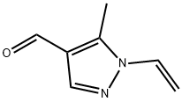 5-甲基-1-乙烯基-1H-吡唑-4-甲醛 结构式