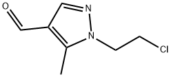 1-(2-氯乙基)-5-甲基-1H-吡唑-4-甲醛 结构式