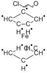 (1-氯-2-甲酰基乙烯基)二茂铁 结构式