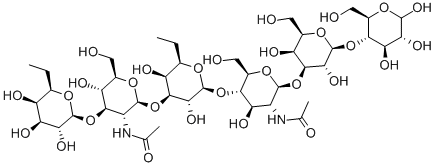 三岩藻糖基-对-乳-N-六糖 结构式