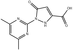 1-(4,6-二甲基嘧啶-2-基)-5-氧代-2,5-二氢-1H-吡唑-3-羧酸 结构式