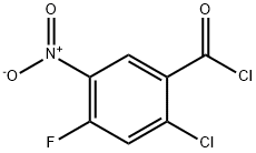 2-氯-4-氟-5-硝基苯甲酰氯 结构式