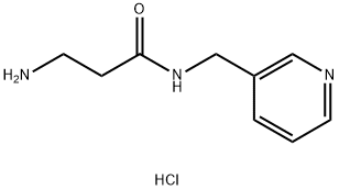 3-Amino-N-(3-pyridinylmethyl)propanamidehydrochloride 结构式