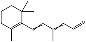 3-甲基-5-(2,6,6-三甲基-1-环己烯-1-基)-2,4-戊二烯醛 结构式