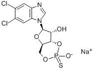 5,6-DICHLORO-1-BETA-D-RIBOFURANOSYLBENZIMIDAZOLE-3',5'-CYCLIC MONOPHOSPHOROTHIOATE, RP-ISOMER SODIUM SALT