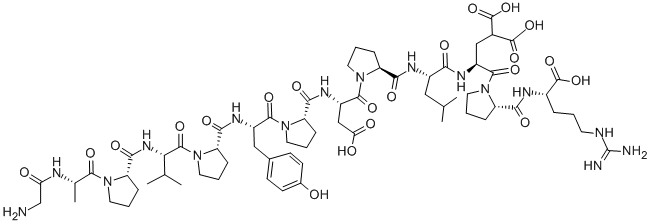 GLY-ALA-PRO-VAL-PRO-TYR-PRO-ASP-PRO-LEU-GLU-PRO-ARG 结构式