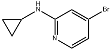 4-溴-N-环丙基吡啶-2-胺 结构式