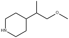 4-(2-甲氧基-1-甲基乙基)哌啶盐酸盐 结构式