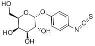 Α-D-吡喃半乳糖基苯基异硫氰酸酯 结构式