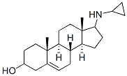 17-(Cyclopropylamino)androst-5-en-3-ol 结构式