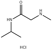 N-异丙基-2-(甲胺基)乙酰胺盐酸盐 结构式