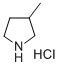 3-甲基吡咯烷盐酸盐 结构式