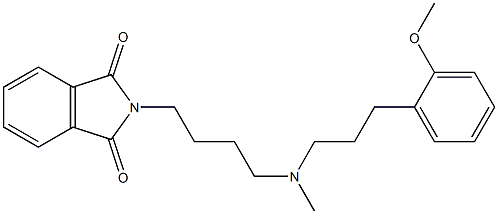 1H-Isoindole-1,3(2H)-dione, 2-[4-[[3-(2-methoxyphenyl)propyl]methylamino]butyl]- 结构式