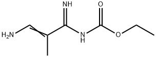Carbamic  acid,  (3-amino-1-imino-2-methyl-2-propenyl)-,  ethyl  ester  (9CI) 结构式