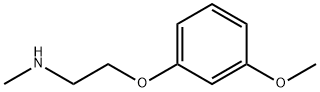 2-(3-甲氧基苯氧基)-N-甲基乙胺 结构式