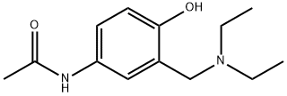 3-二乙氨基对乙酰氨基酚 结构式