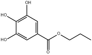 没食子酸正丙酯 结构式